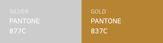 pantone 877c, pantone 837c