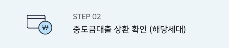 step2. 중도금대출 상환 확인(해당세대)