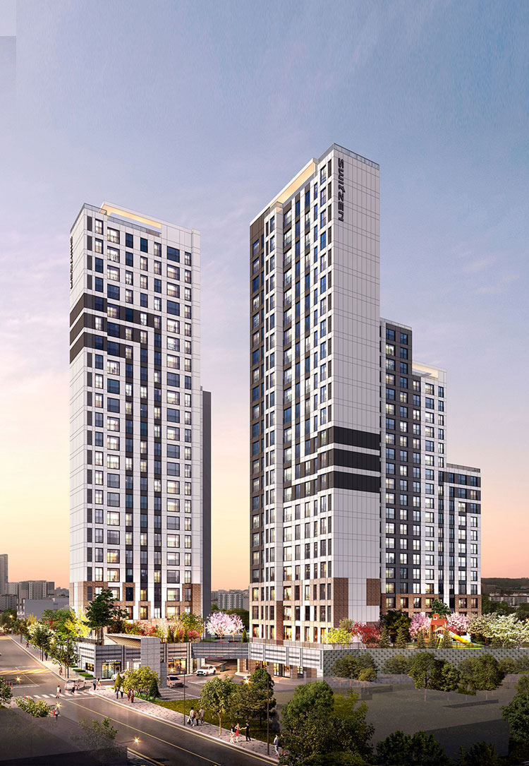 역곡역 아테움 스위첸 전경